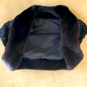 Evening wear fur shrug
